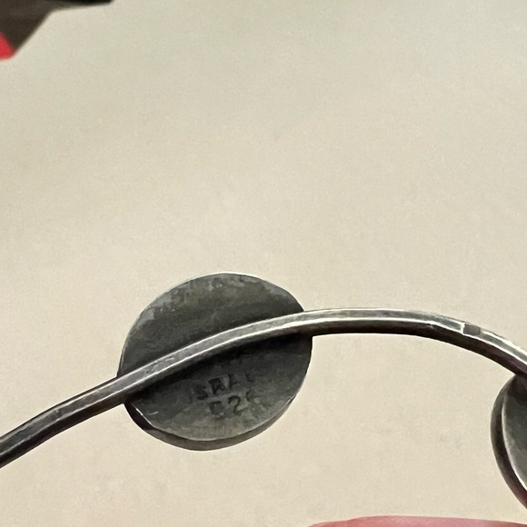 Sterling and Green Stone Bracelet - Picture 3 of 6